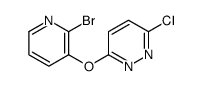 3-(2-Bromo-pyridin-3-yloxy)-6-chloro-pyridazine Structure