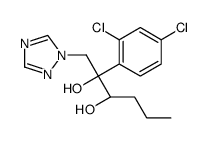 (2R,3S)-2-(2,4-dichlorophenyl)-1-(1,2,4-triazol-1-yl)hexane-2,3-diol结构式