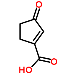 3-氧代-1-环戊烯羧酸结构式
