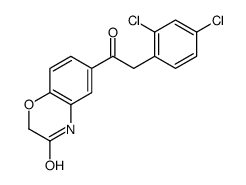 6-[2-(2,4-dichlorophenyl)acetyl]-4H-1,4-benzoxazin-3-one结构式