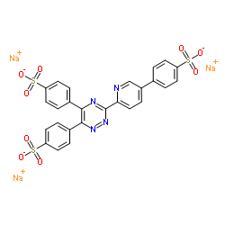 3-(4-PHENYL-2-PYRIDYL)-5,6-DIPHENYL-1,2,4-TRIAZINE TRISULFONIC ACID, TRISODIUM SALT structure