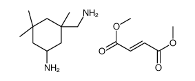 3-(aminomethyl)-3,5,5-trimethylcyclohexan-1-amine,dimethyl (Z)-but-2-enedioate结构式