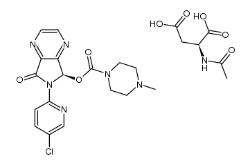 (R)-zopiclone N-acetyl-L-aspartate Structure