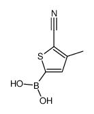 (5-cyano-4-methylthiophen-2-yl)boronic acid Structure