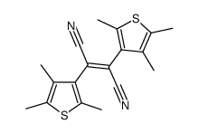 反-1,2-二氰基-1,2-双(2,4,5-三甲基-3-噻吩基)乙烯结构式
