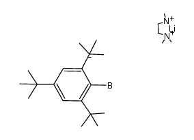 (tetramethylethylenediamine)lithium trihydro(2,4,6-tri-tert-butylphenyl)borate结构式