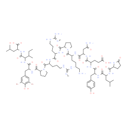 PGLU-LEU-TYR-GLU-ASN-LYS-PRO-ARG-ARG-PRO-3,5-DIBROMO-TYR-ILE-LEU结构式
