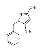 1-苄基-3-甲基-1H-吡唑-5-胺结构式