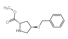 (2S,4R)-N-BOC-4-苄氧基-2-吡咯烷甲酸甲酯结构式