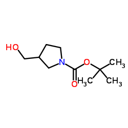 tert-Butyl 3-(hydroxymethyl)pyrrolidine-1-carboxylate Structure