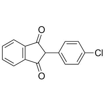 氯茚二酮结构式