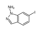 6-iodoindazol-1-amine结构式