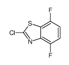 2-氯-4,7-二氟苯并[d]噻唑结构式