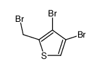 3,4-Dibromo-2-(bromomethyl)thiophene结构式