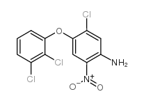 4-氯-5-(2,3-二氯苯氧基)-2-硝基苯胺结构式