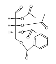 O2,O3,O4-Triacetyl-O5-benzoyl-D-ribose Structure
