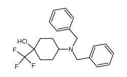 4-dibenzylamino-1-trifluormethylcycohexanol Structure
