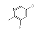 5-氯-3-氟-2-甲基吡啶结构式