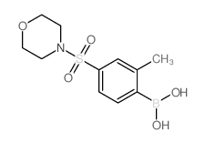 (2-甲基-4-(吗啉磺酰基)苯基)硼酸结构式