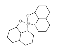 Barium,bis(8-quinolinolato-kN1,kO8)-, (T-4)- Structure