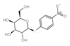 4-Nitrophenyl 1-thio-β-D-galactopyranoside Structure