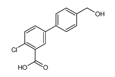2-chloro-5-[4-(hydroxymethyl)phenyl]benzoic acid Structure