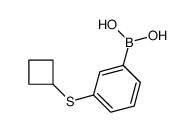 3-(环丁基硫代)苯硼酸结构式