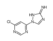1-(6-氯嘧啶-4-基)-1H-1,2,4-3-氨基-1,2,4-三氮唑结构式