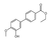 ethyl 4-(3-hydroxy-4-methoxyphenyl)benzoate结构式