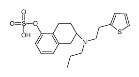 (S)-5,6,7,8-Tetrahydro-6-[propyl[2-(2-thienyl)ethyl]amino]- 1-naphthalenol Hydrogen Sulfate (Ester) structure