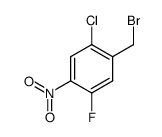 1-(bromomethyl)-2-chloro-5-fluoro-4-nitrobenzene Structure