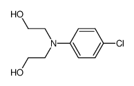 N,N-bis(2-hydroxyethyl)-p-chloroaniline结构式
