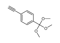 1-Ethynyl-4-(trimethoxymethyl)benzene结构式