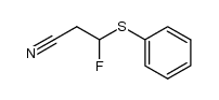 3-fluoro-3-(phenylthio)propanenitrile Structure