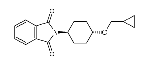 2-((trans)-4-(cyclopropylmethoxy)cyclohexyl)isoindoline-1,3-dione Structure