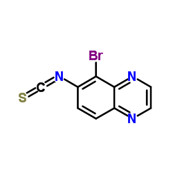5-溴-6-异硫氰酸喹喔啉结构式