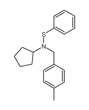 N-(benzenesulfenyl)-N-(p-methylbenzyl)cyclopentylamine Structure