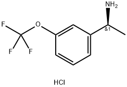 (S)-1-(3-(三氟甲氧基)苯基)乙烷胺盐酸盐结构式