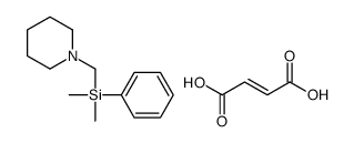 but-2-enedioic acid,dimethyl-phenyl-(piperidin-1-ylmethyl)silane Structure
