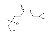 oxiran-2-ylmethyl 3-(2-methyl-1,3-dioxolan-2-yl)propanoate Structure