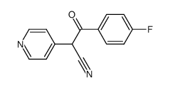 2-(4-吡啶基)-3-(4-氟苯基)-3-氧代丙腈结构式