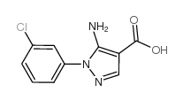 5-氨基-1-(3-氯-苯基)-1H-吡唑-4-羧酸结构式