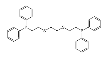 2-[2-(2-diphenylphosphanylethylsulfanyl)ethylsulfanyl]ethyl-diphenylphosphane结构式