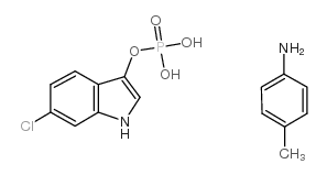 6-Chloro-3-indoxyl phosphate, p-toluidine salt Structure