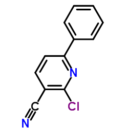 2-氯-4-苯基烟腈结构式