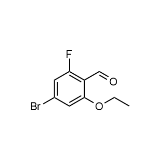 4-溴-2-乙氧基-6-氟苯甲醛结构式