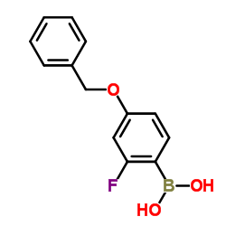 4-(Benzyloxy)-2-fluorophenylboronic acid Structure