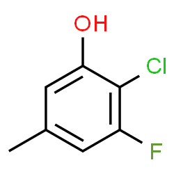 2-Chloro-3-fluoro-5-methylphenol Structure