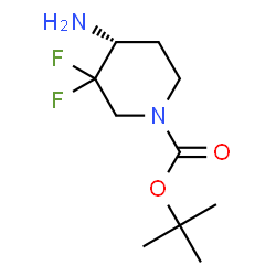 (4R)-4-氨基-3,3-二氟哌啶-1-羧酸叔丁酯结构式