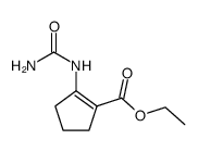 2-ureido-1-carbethoxycyclopent-1-ene Structure